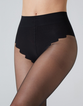 Cette Bari - Strumpfhose mit modischem Bikini-Slip - Transparent - 20 DEN